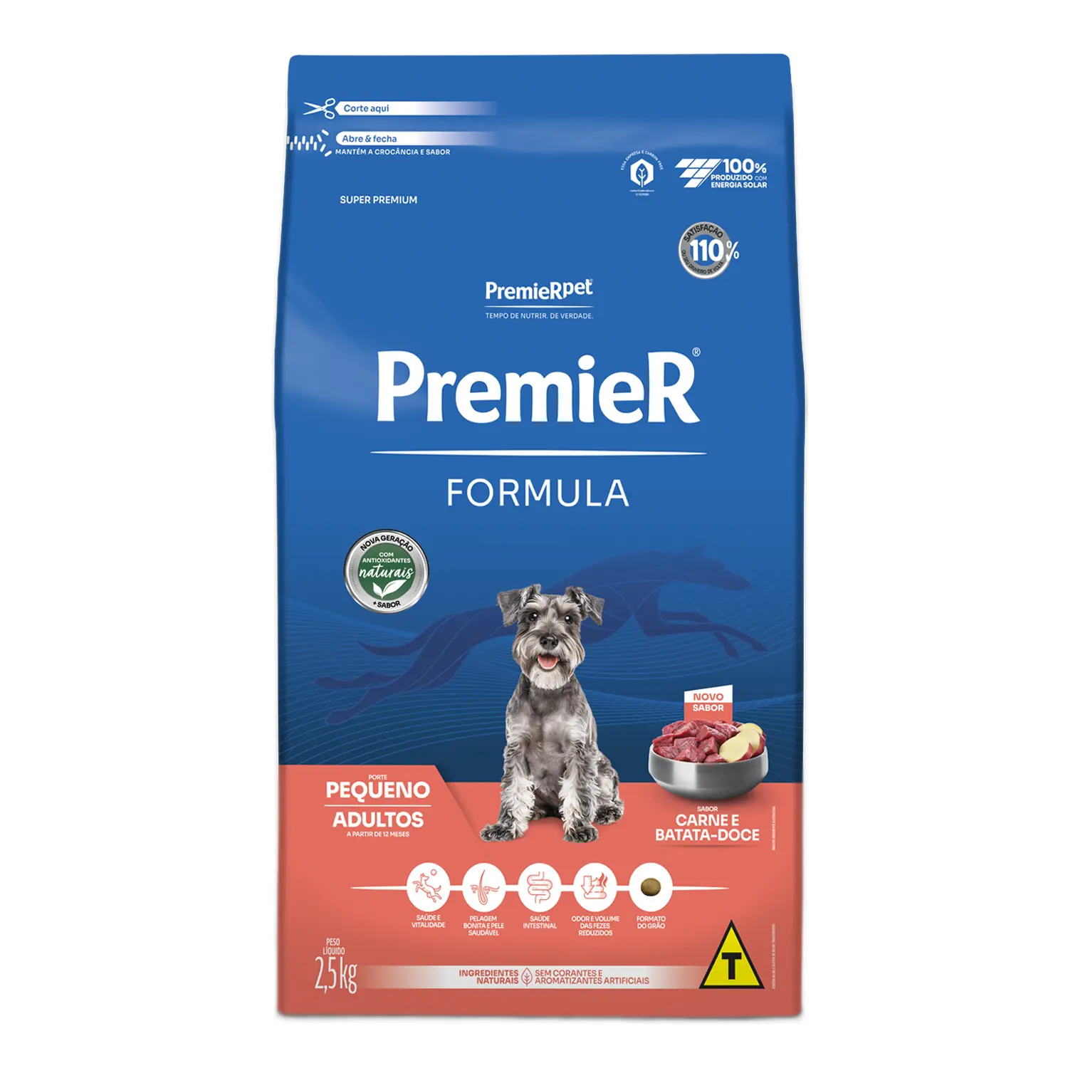 Ração Premier Formula Cães Adultos Raças Pequenas Carne e  Batata Doce